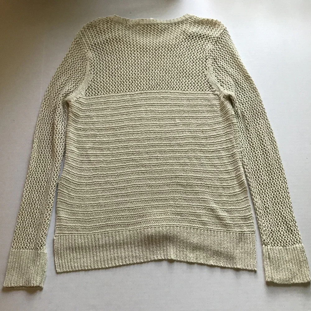 Lovestitch Tan Brown Beige Pullover Knit Sweater Women's Sz M A2171